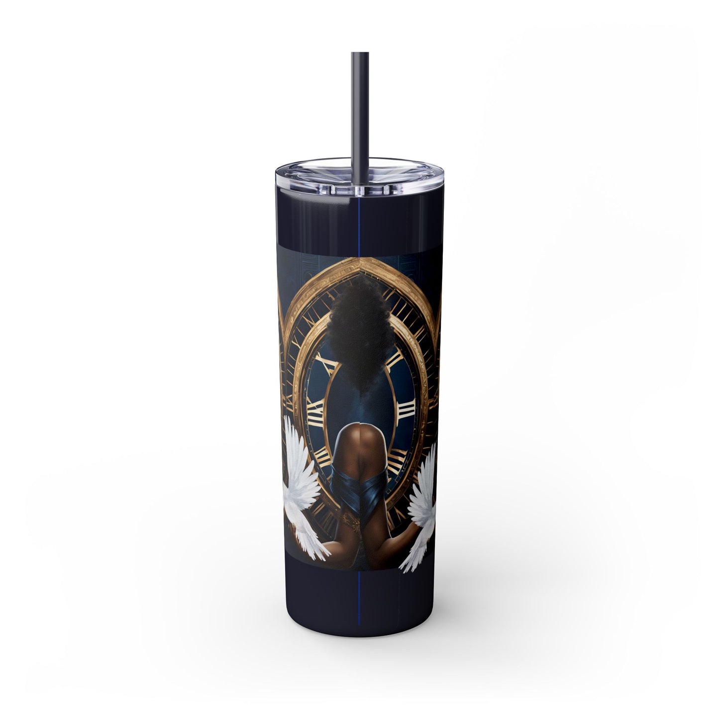 Elegance & Power.. A Finer Woman Hour Skinny Tumbler with Straw, 20oz