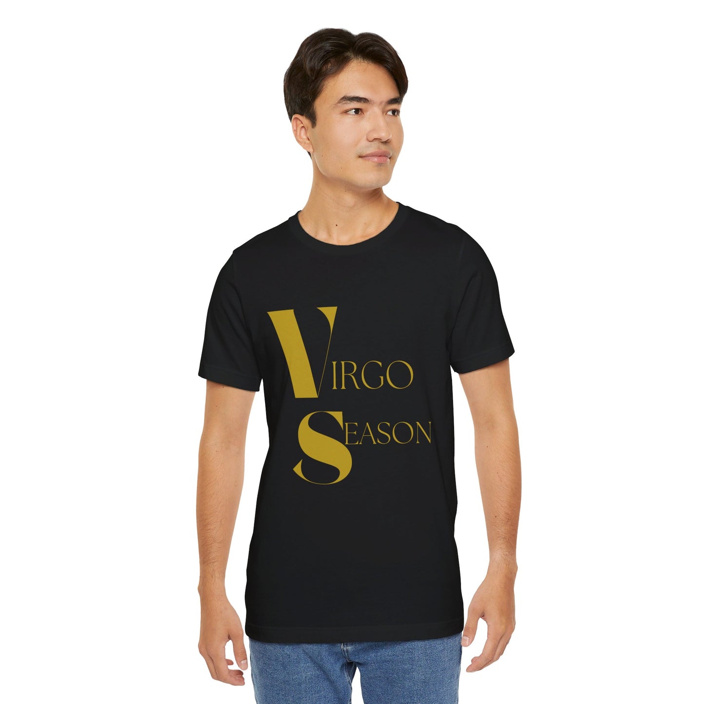 Virgo Black & Gold Tee - Unisex Jersey Short Sleeve