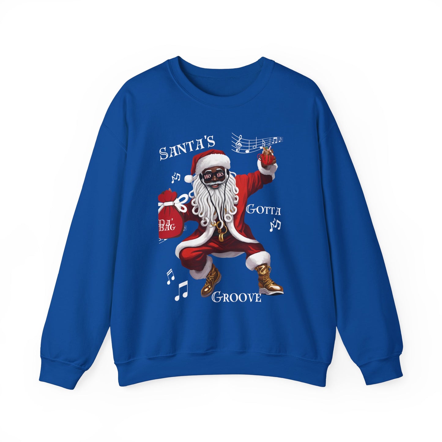 Christmas Santa's Gotta Groove Crewneck Sweatshirt