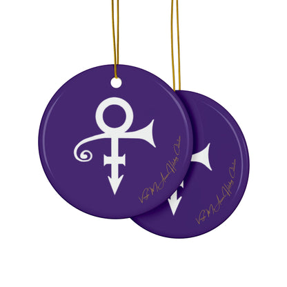 Artist formely known as Prince Ceramic Ornaments, 2-Side Print, (1pc, 3pcs, 5pcs, 10pcs)