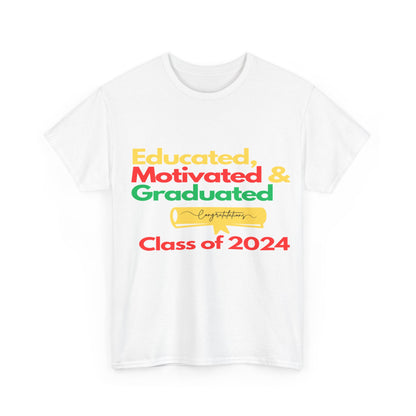 Educated Graduated Unisex Heavy Cotton Tee