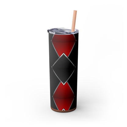 DANGER Skinny Tumbler with Straw, 20oz