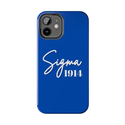 Phone Case -Sigma 1914 Fraternity White & Royal Blue