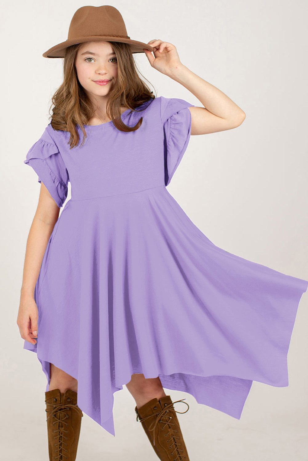 Tilting hat front lavender