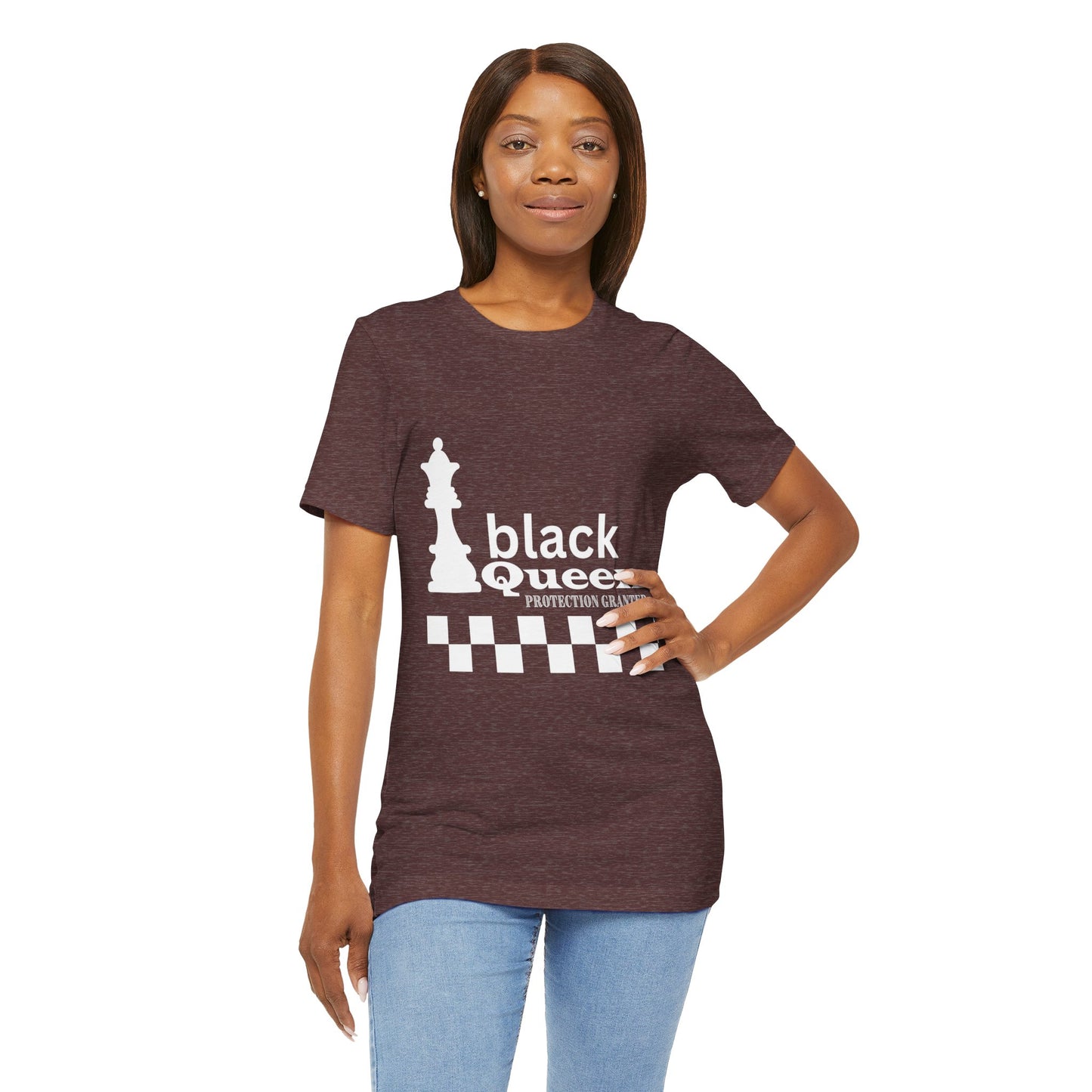 Black Queen Chess Tee - Unisex Jersey Short Sleeve