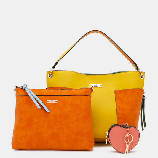 Nicole Lee USA 3-Piece Handbag Set-VMA Specialties Boutique