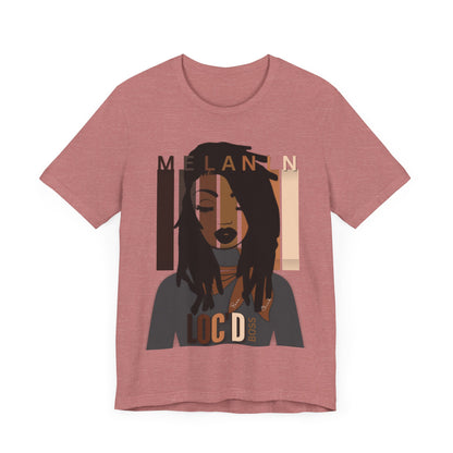 Melanin Loc'd Jersey Short Sleeve Tee