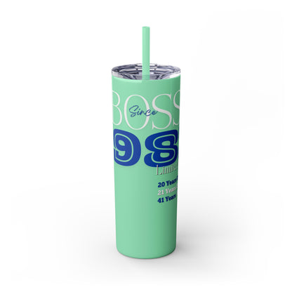 Customizable 1983 Born Skinny Tumbler with Straw, 20oz