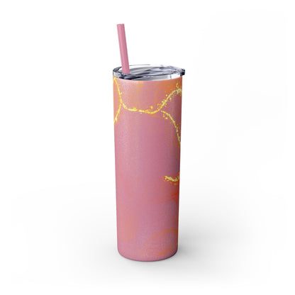 Fire  Skinny Tumbler with Straw, 20oz Model# 051701
