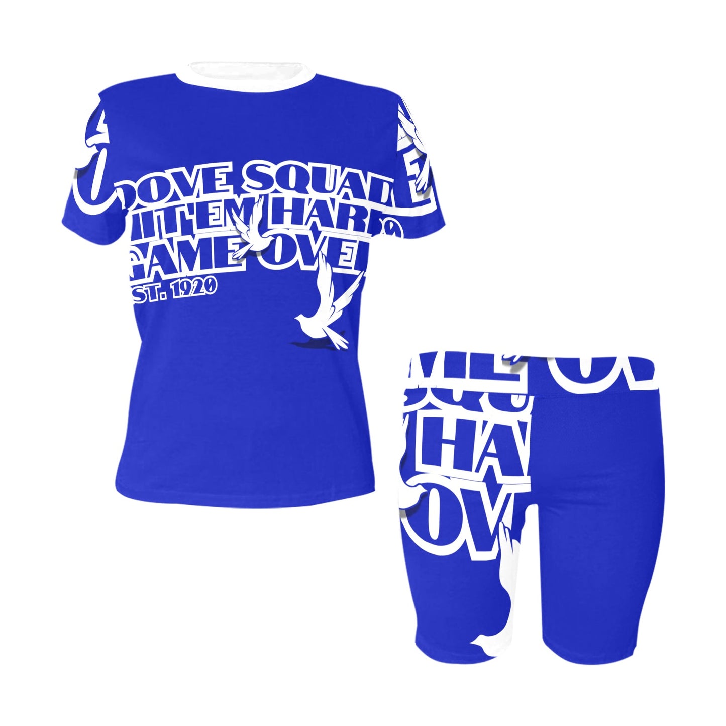 Dove Squad Yoga Set Women's Short Yoga Set