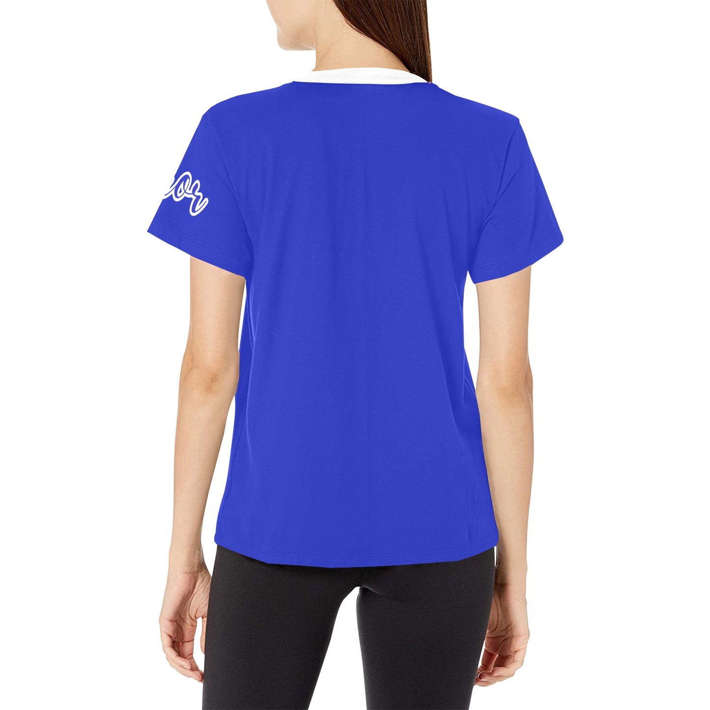 Finer & Free Women's All Over Print Crew Neck T-Shirt (Model T40-2)