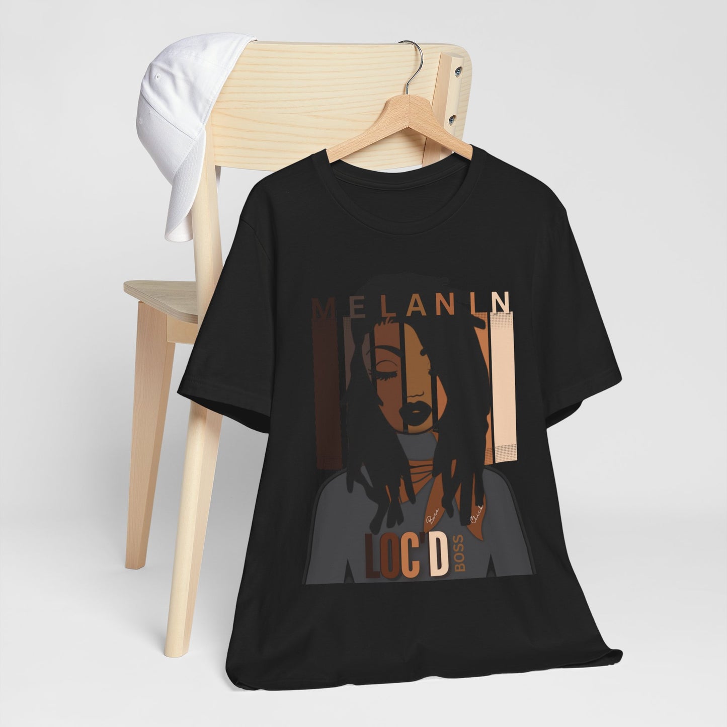 Melanin Loc'd Jersey Short Sleeve Tee