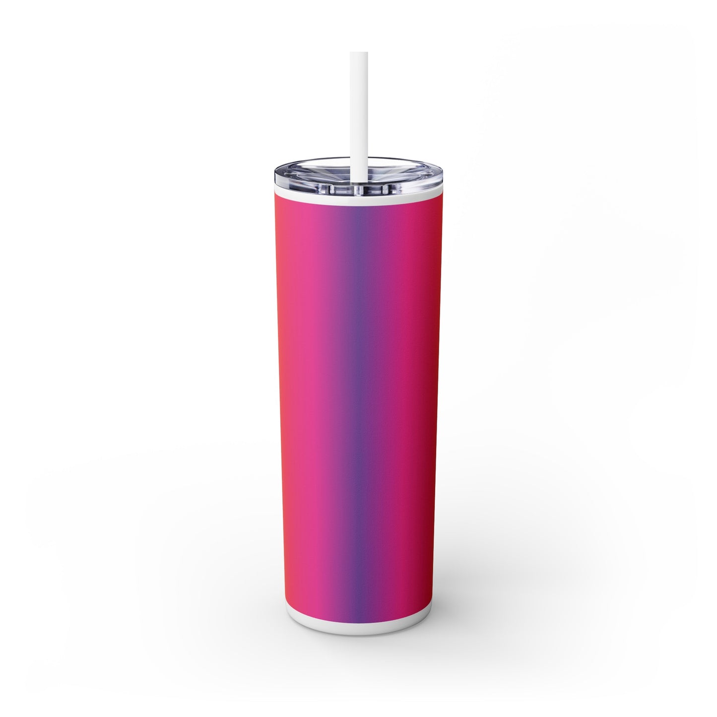 Rainbow Love #2 Skinny Tumbler with Straw, 20oz