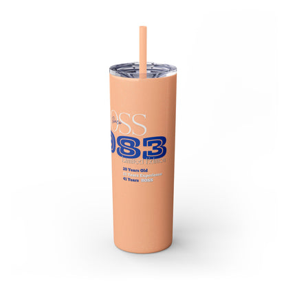 1983 Born Skinny Tumbler with Straw, 20oz