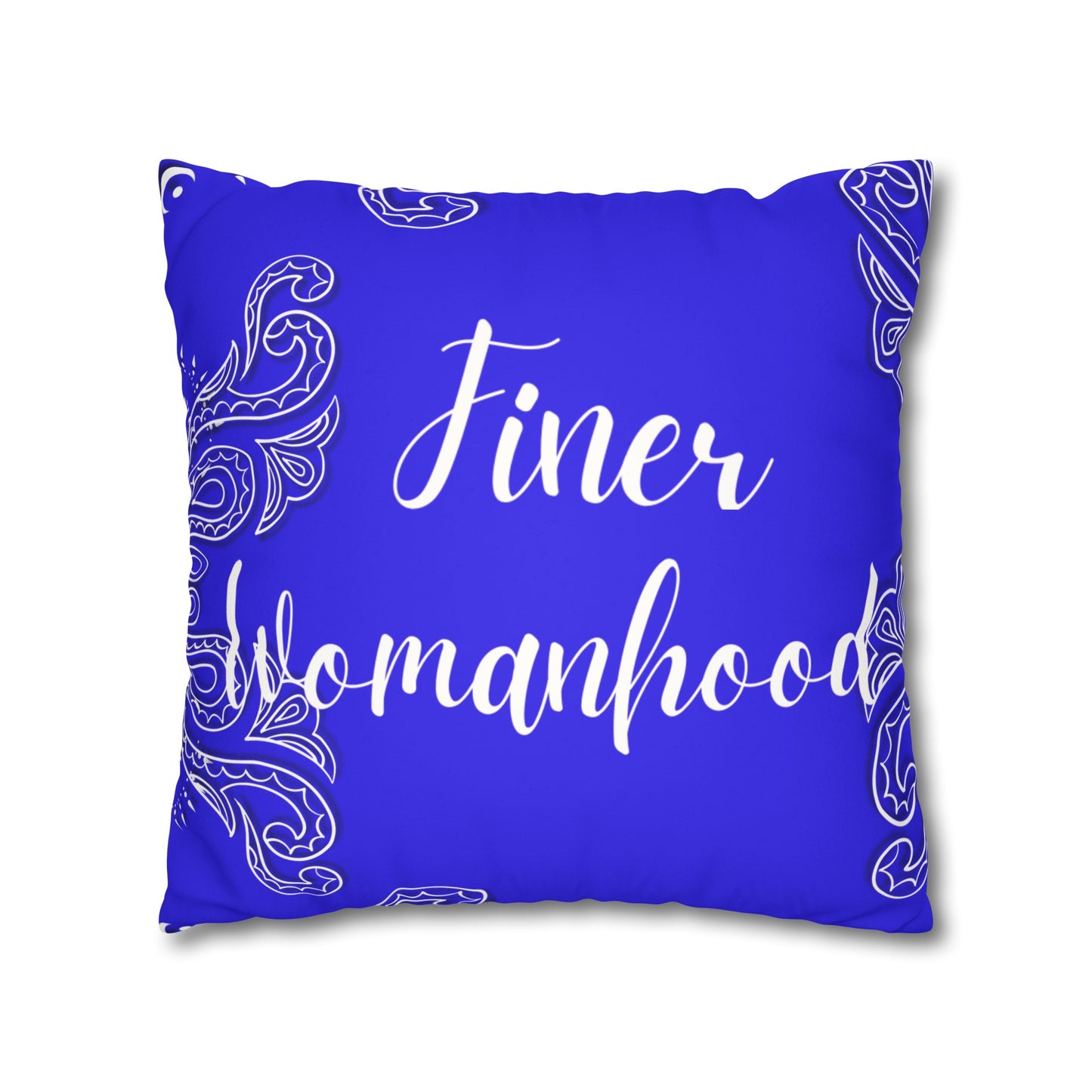 FinerWomanhood 1920 Faux Suede Square Pillowcase