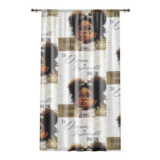 To Dream The Impossible Dream Window Curtain-VMA Specialties Boutique