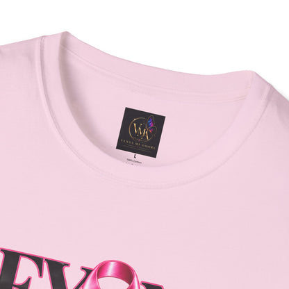 Breast Cancer Awareness T-Shirt — "Beyond the Ribbon" Her Story, Her Strength Design