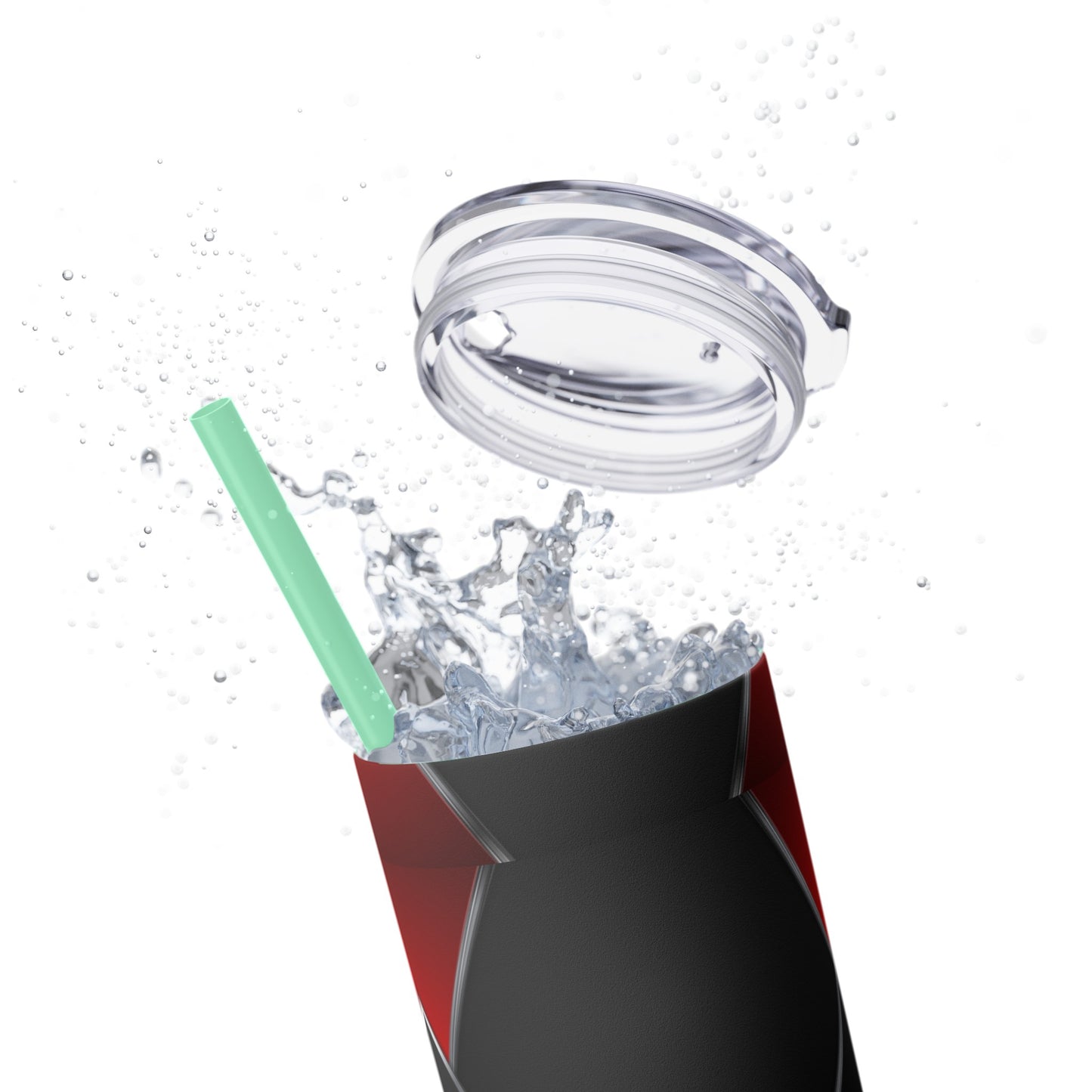 DANGER Skinny Tumbler with Straw, 20oz