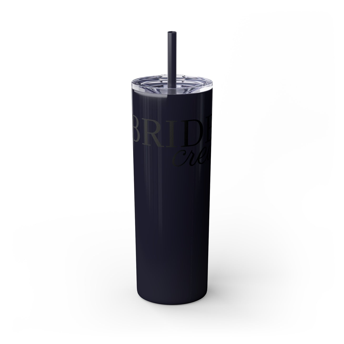 Bride Crew Skinny Tumbler with Straw, 20oz