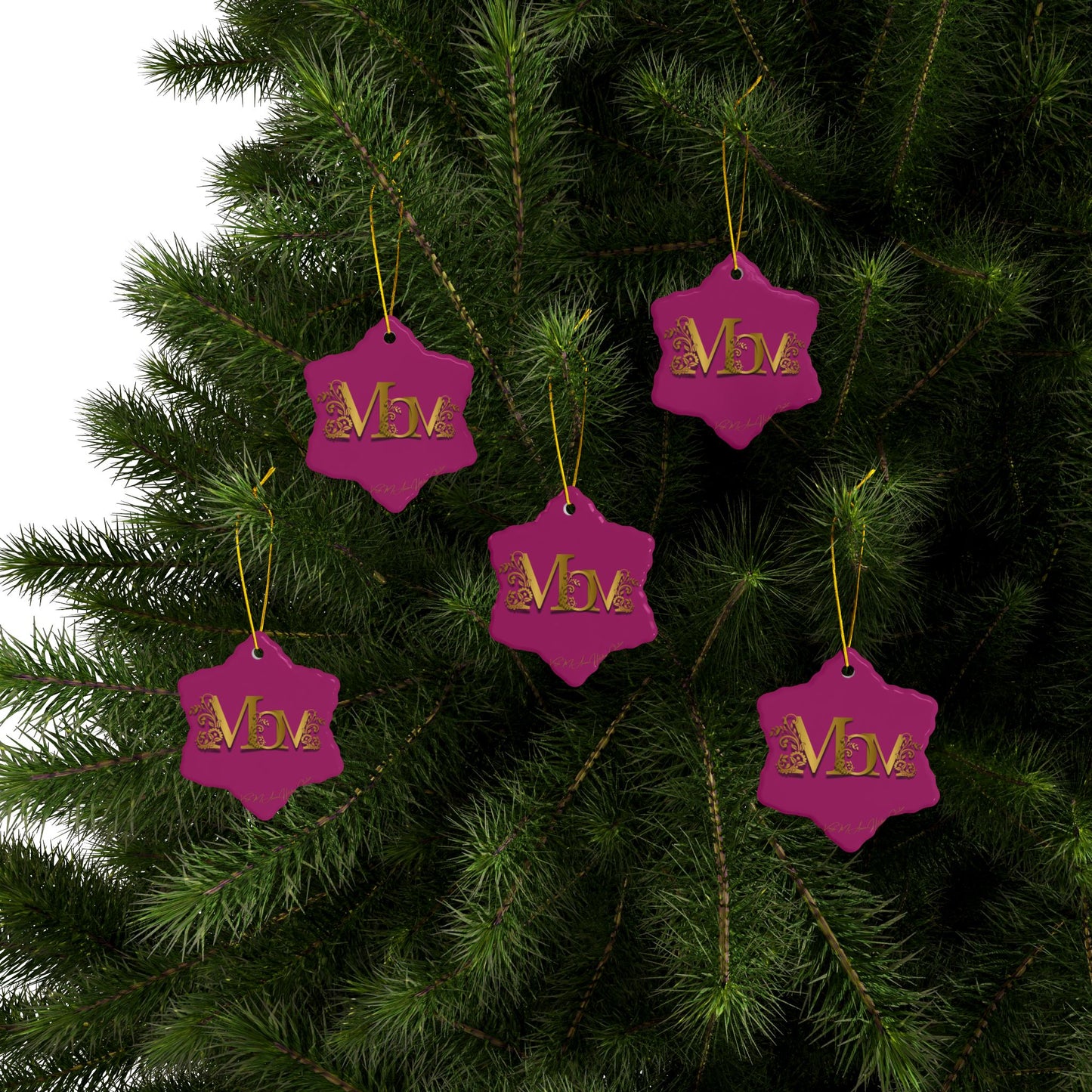 Mom Ceramic Ornaments, 2-Side Print, (1pc, 3pcs, 5pcs, 10pcs)