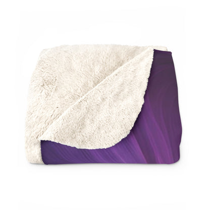 Purple Rain Sherpa Fleece Blanket