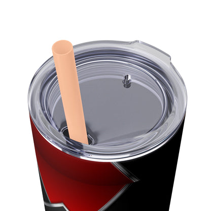 DANGER Skinny Tumbler with Straw, 20oz