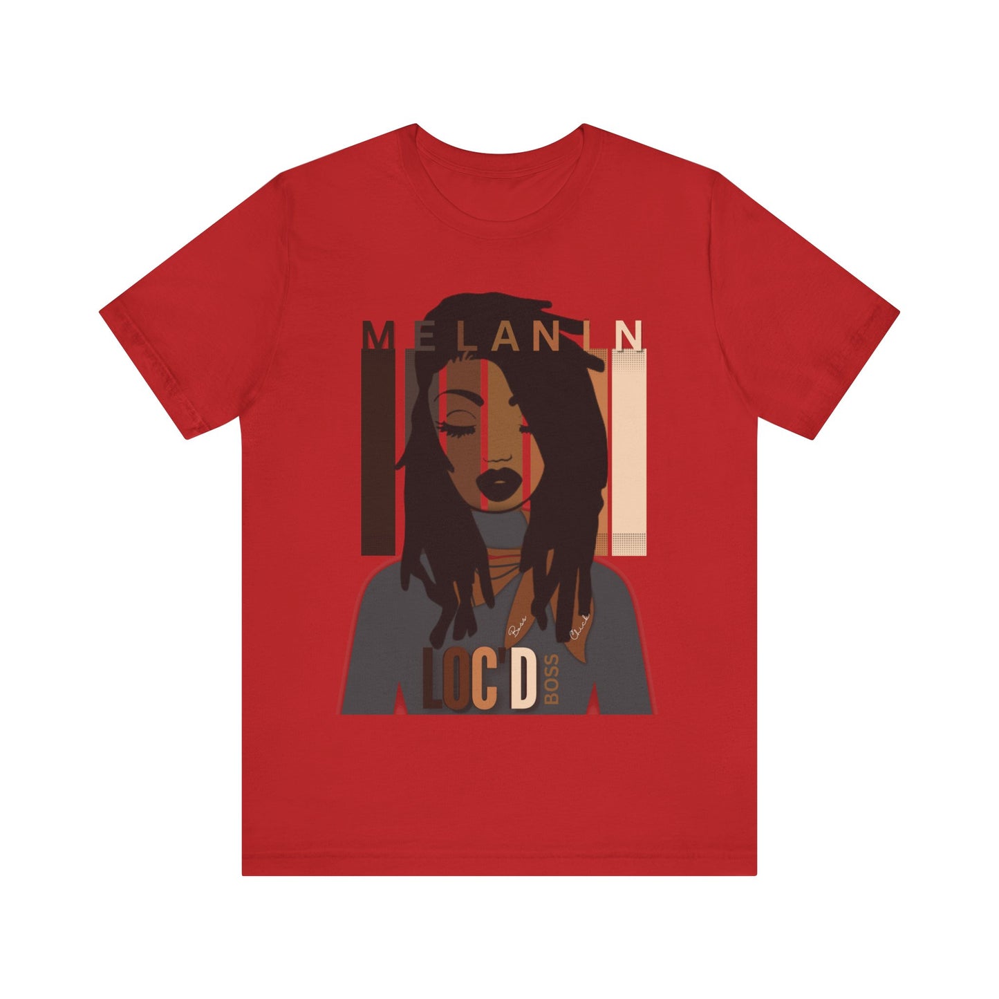 Melanin Loc'd Jersey Short Sleeve Tee
