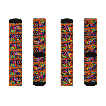 Autism Speak Graffiti Style- Orange