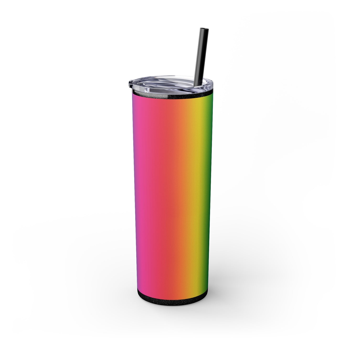 Rainbow Love #2 Skinny Tumbler with Straw, 20oz