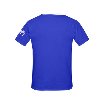 Finer & Free Women's All Over Print Crew Neck T-Shirt (Model T40-2)