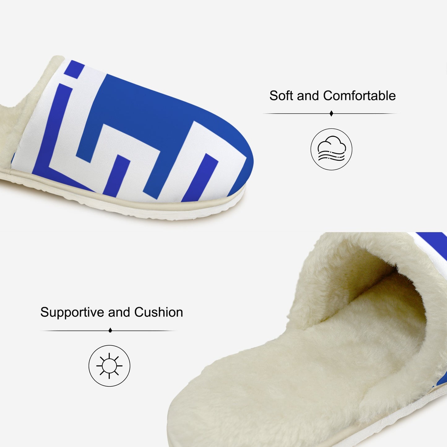 1920 Women's Fur Lined Thick-Sole Indoor Slippers