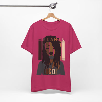 Melanin Loc'd Jersey Short Sleeve Tee