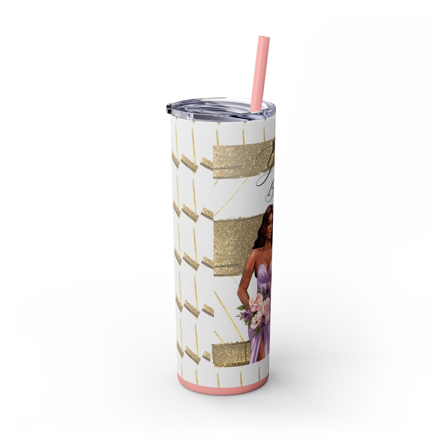 "Will you be my Bridesmaid?" Skinny Tumbler with Straw, 20oz