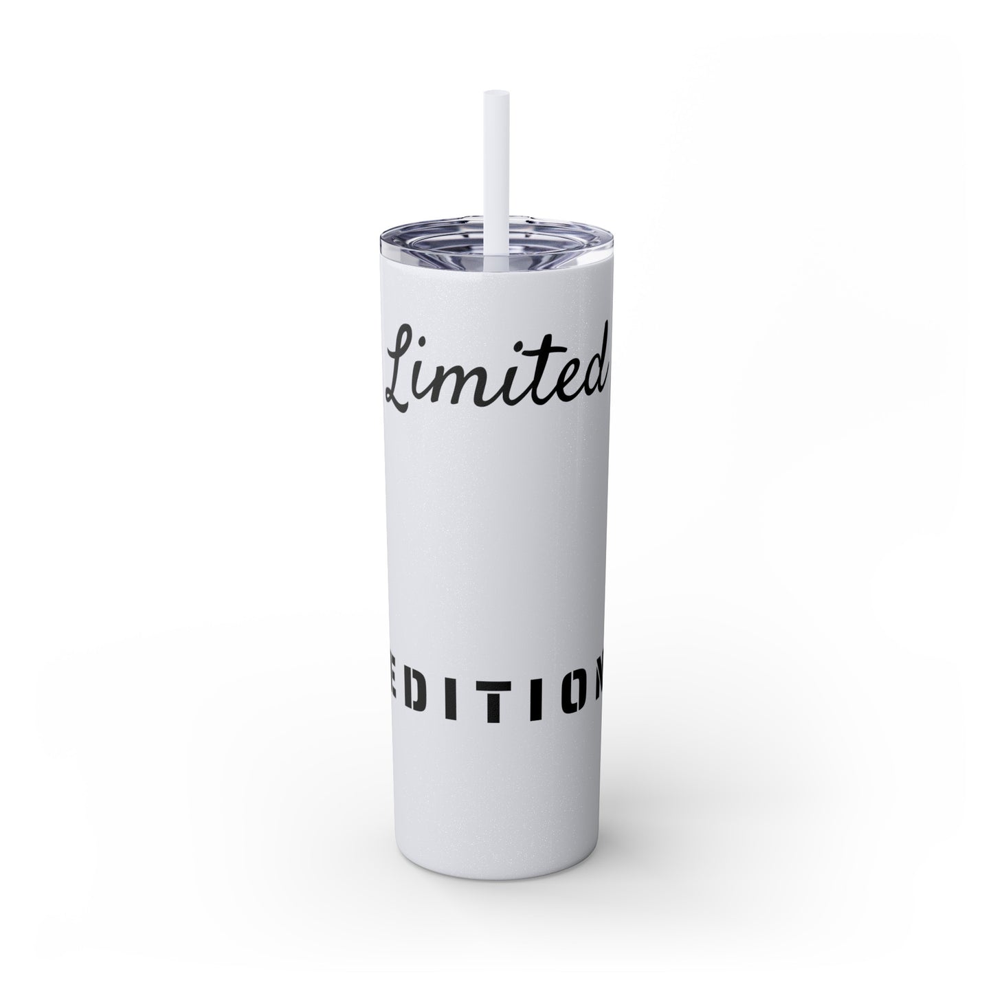 Limited Edition Customizable Skinny Tumbler with Straw, 20oz