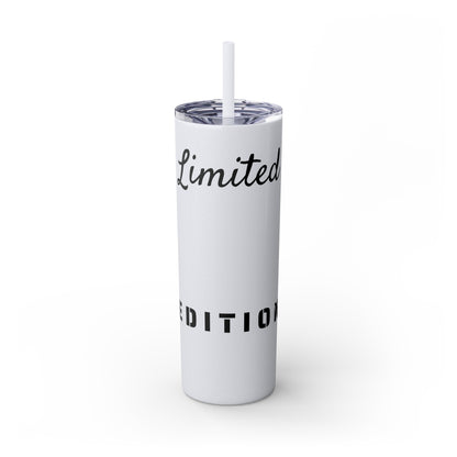 Limited Edition Customizable Skinny Tumbler with Straw, 20oz