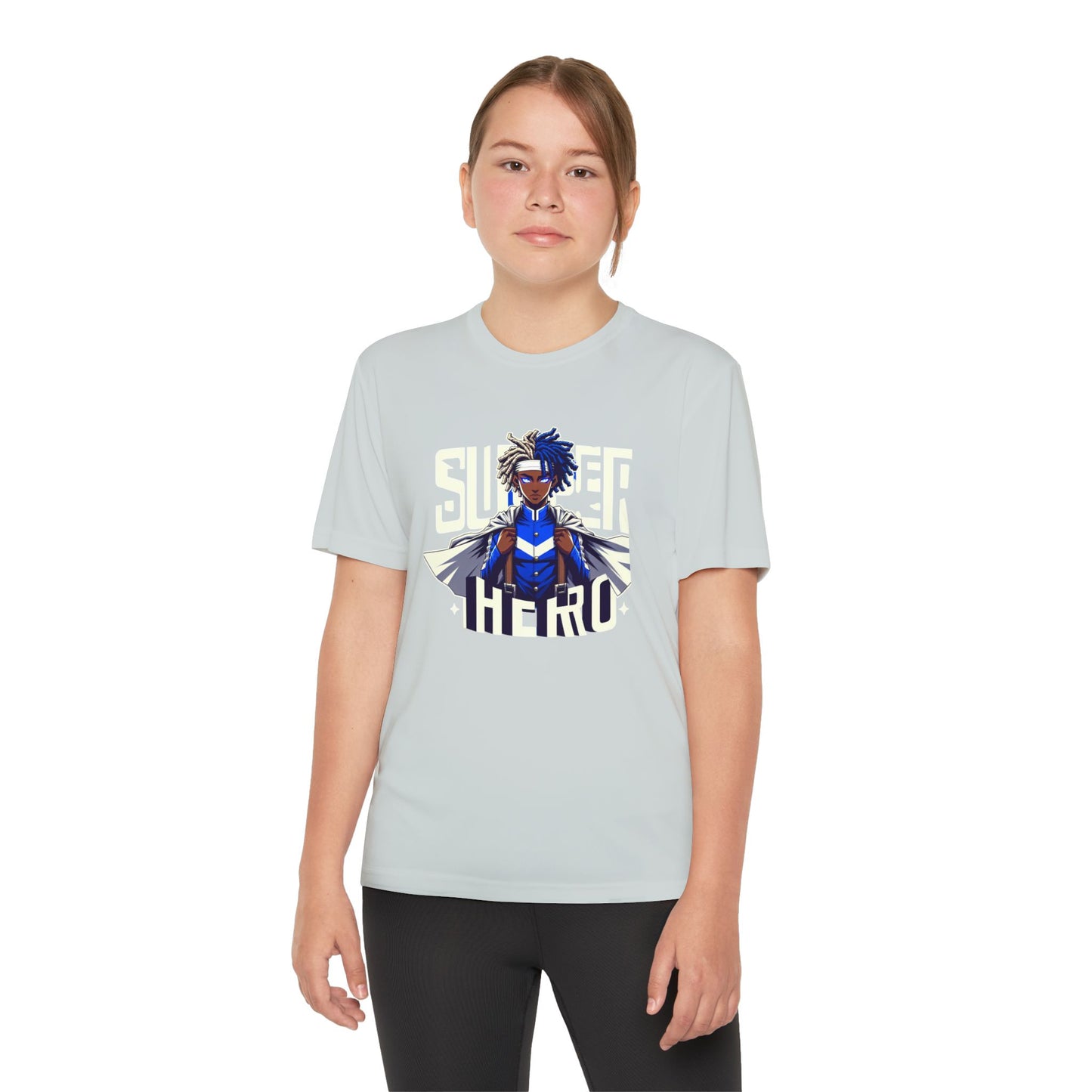 Youth Superhero Competitor Tee, Kid's T-Shirt, Summer Vibes Shirt, Birthday Gift, Superhero Fan Apparel, Fun Summer Outfit