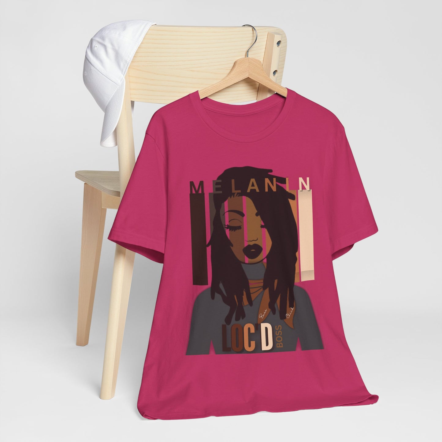 Melanin Loc'd Jersey Short Sleeve Tee