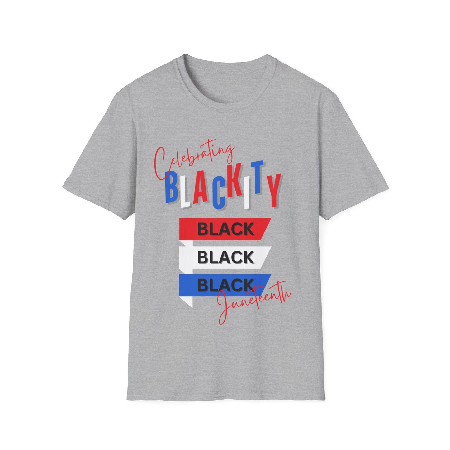 Blackity Black Unisex Softstyle T-Shirt