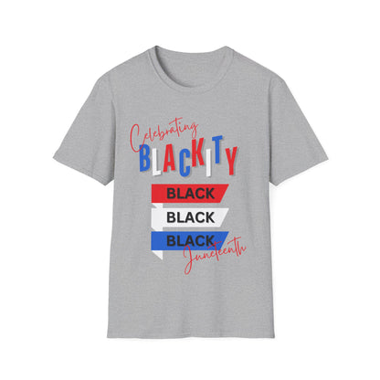 Blackity Black Unisex Softstyle T-Shirt