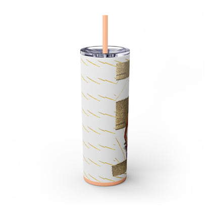 Customizable "Will you be my Bridesmaid?" Skinny Tumbler with Straw, 20oz
