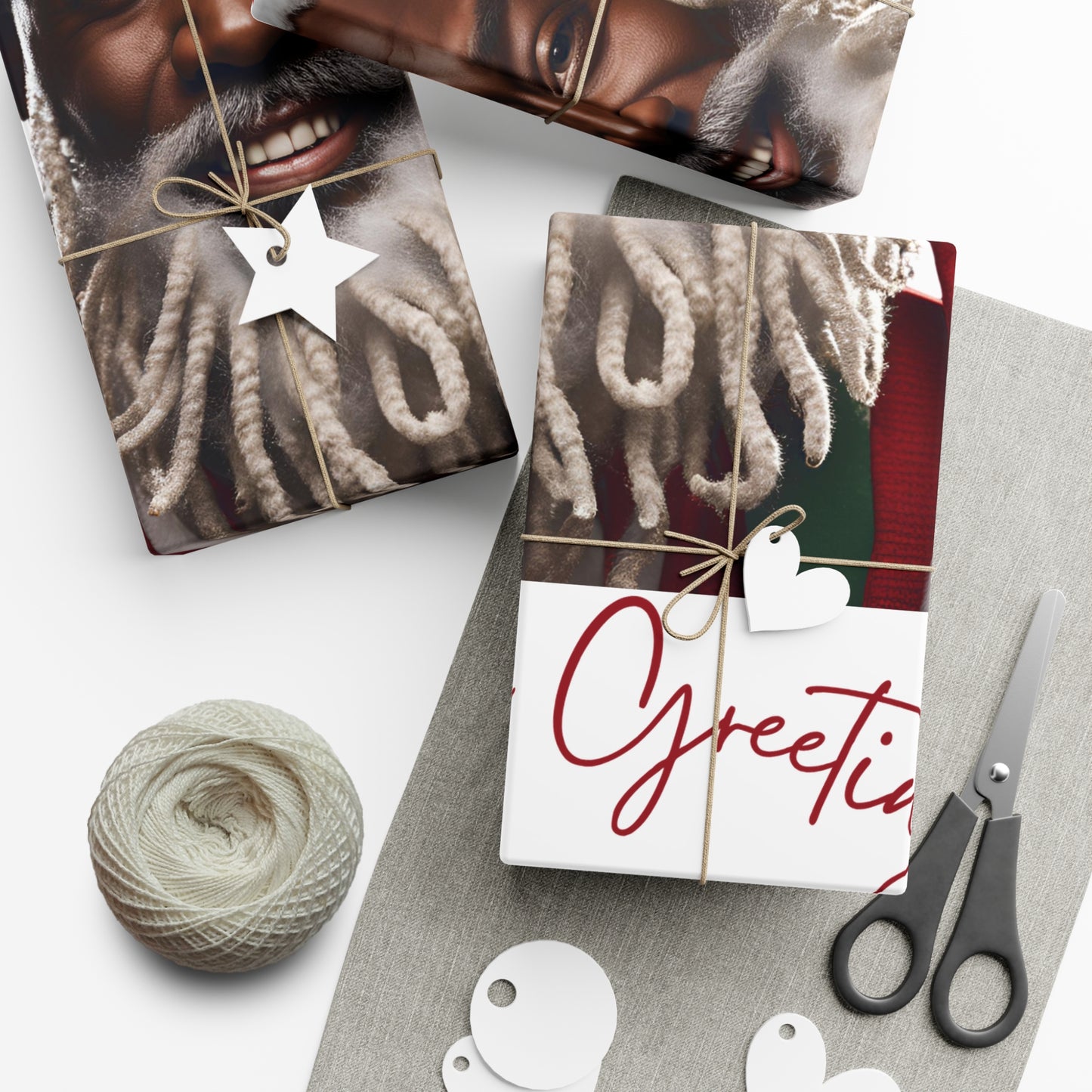 Gift Wrap-African American Inspires Seasons Greetings