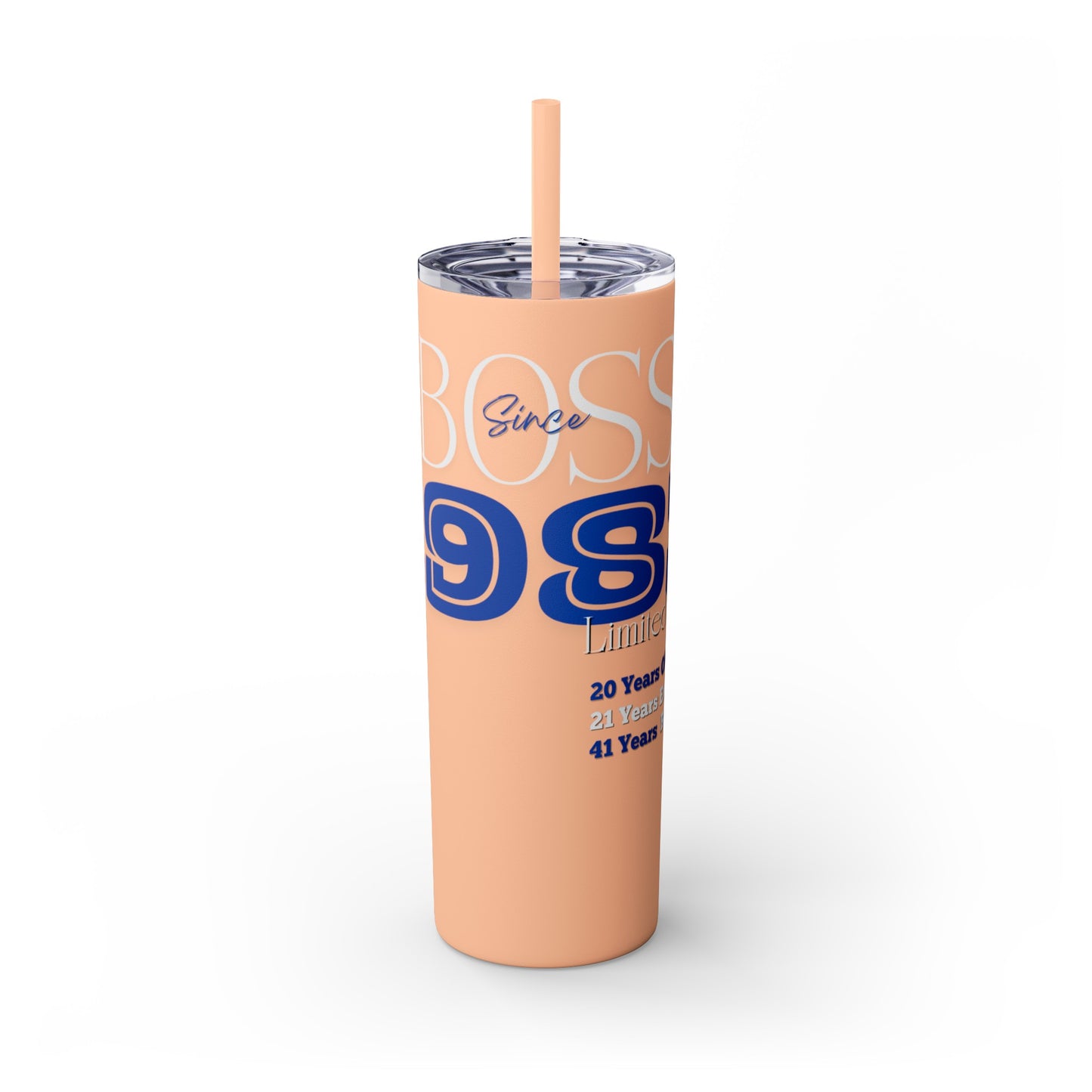 Customizable 1983 Born Skinny Tumbler with Straw, 20oz
