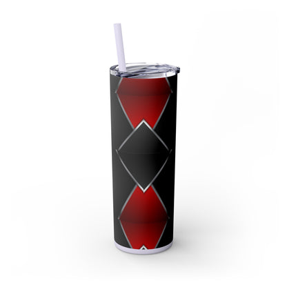 DANGER Skinny Tumbler with Straw, 20oz