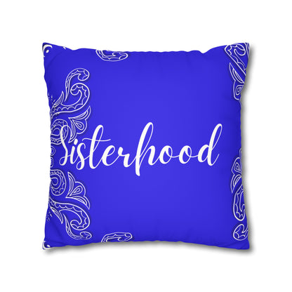 Sister Hood 1920 Faux Suede Square Pillowcase