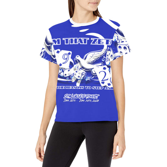 Im that Zeta Women's All Over Print Crew Neck T-Shirt (Model T40-2)
