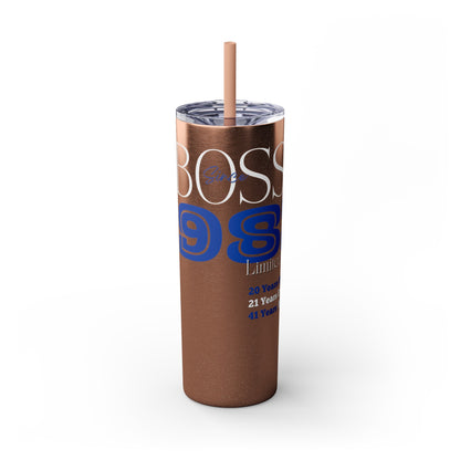 Customizable 1983 Born Skinny Tumbler with Straw, 20oz
