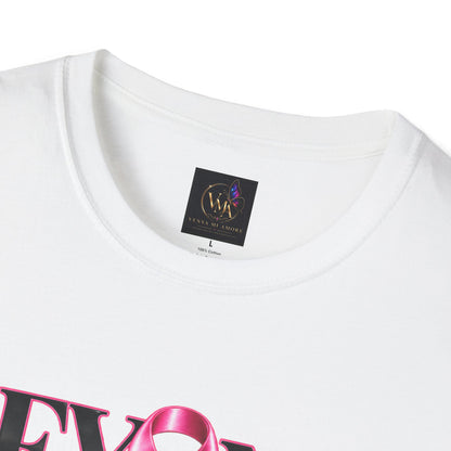 Breast Cancer Awareness T-Shirt — "Beyond the Ribbon" Her Story, Her Strength Design