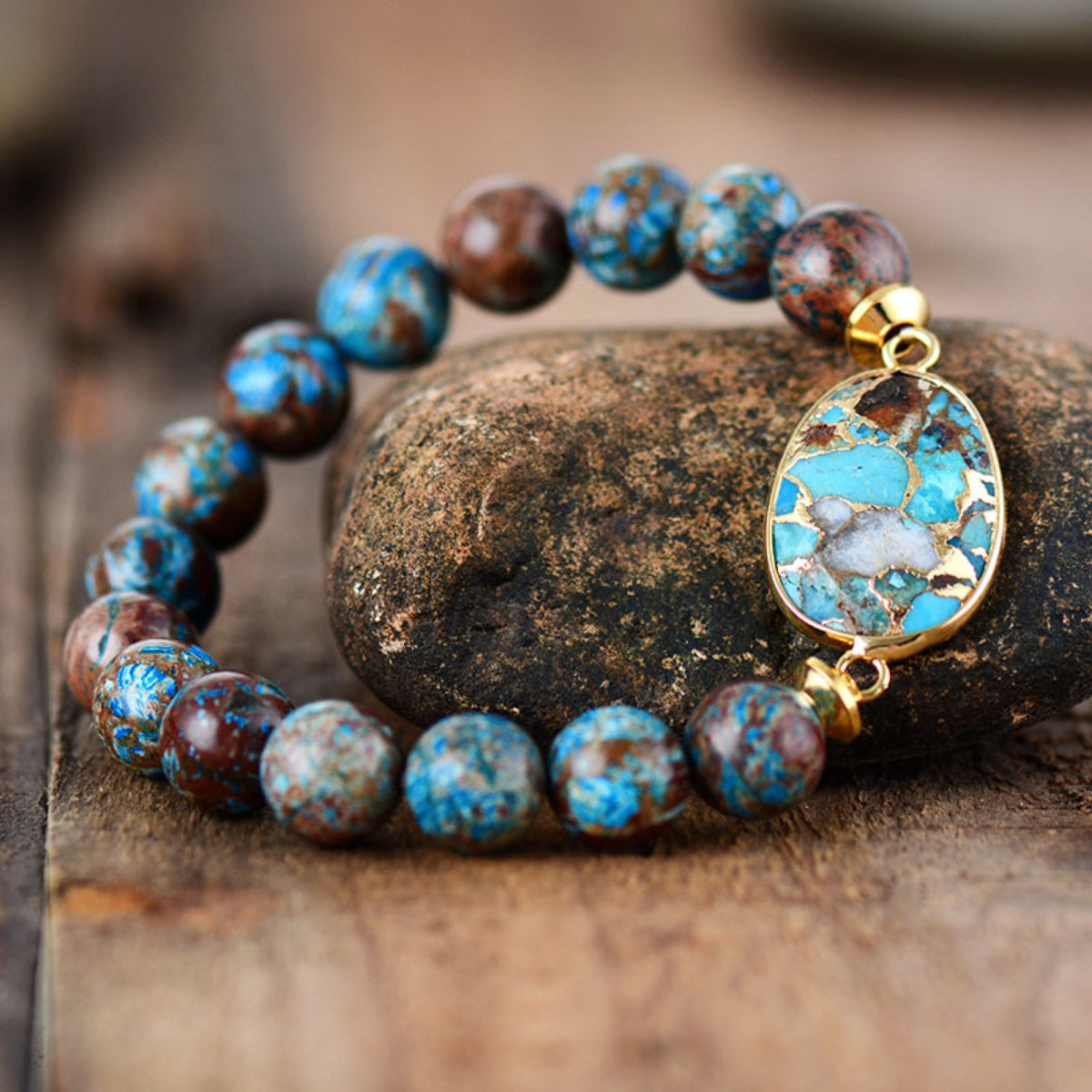 Natural Stone Beaded Bracelet-VMA Specialties Boutique