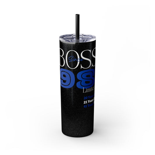 Customizable 1983 Born Skinny Tumbler with Straw, 20oz