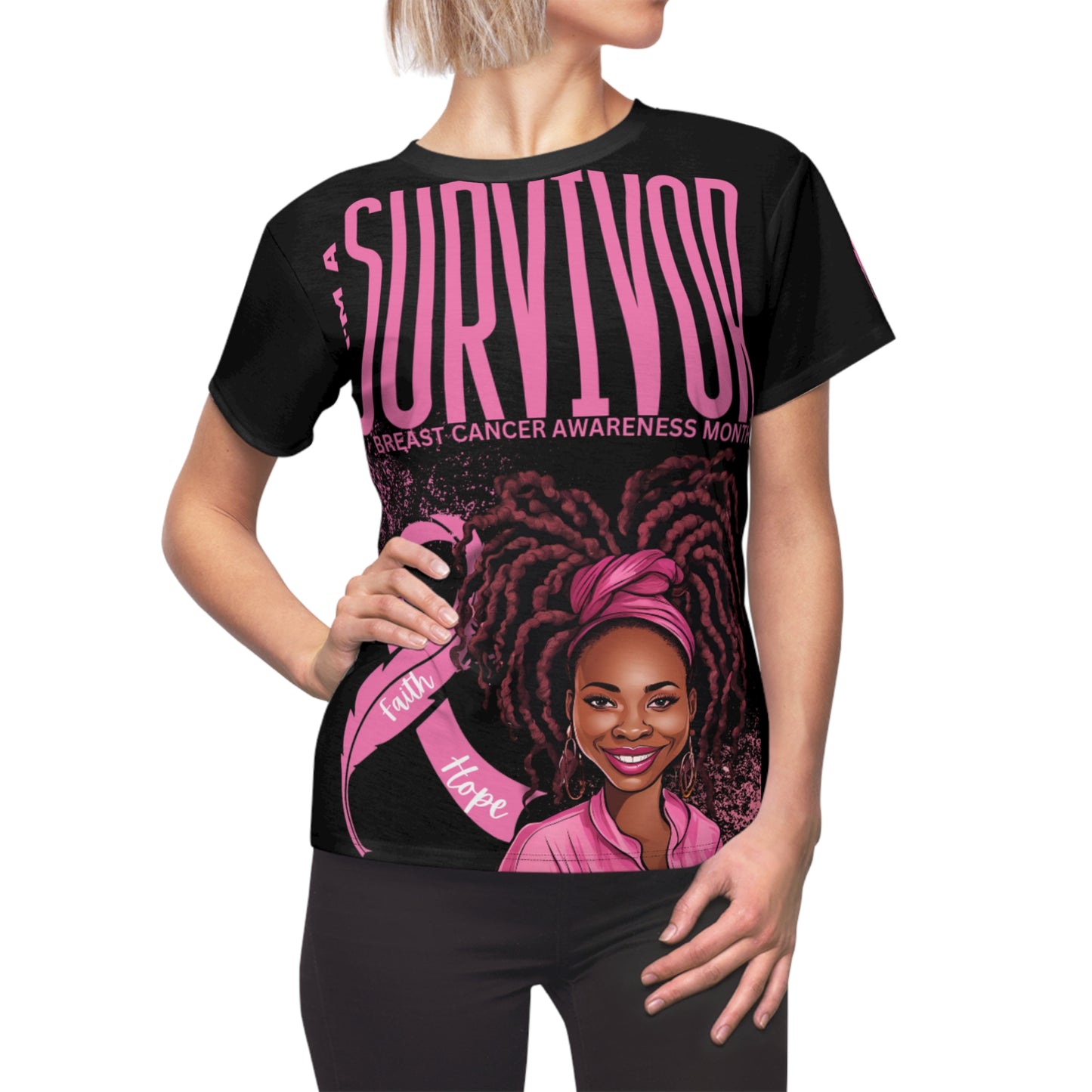 Women's Tee Breast Cancer Awareness Month Survivor